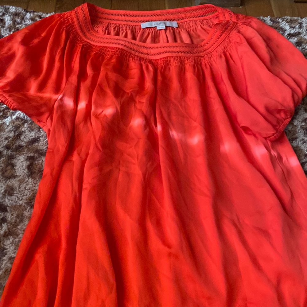 Loft coral pink shirt never worn